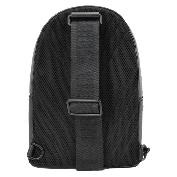 LOUIS VUITTON Pilot Sling Grained Calfskin Leather Backpack Bag Black