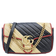 GUCCI GG Marmont Medium Matelasse Chevron Leather Crossbody Bag Beige 443497