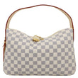 LOUIS VUITTON Slouchy PM Damier Azur Hobo Bag Rose Ballerine
