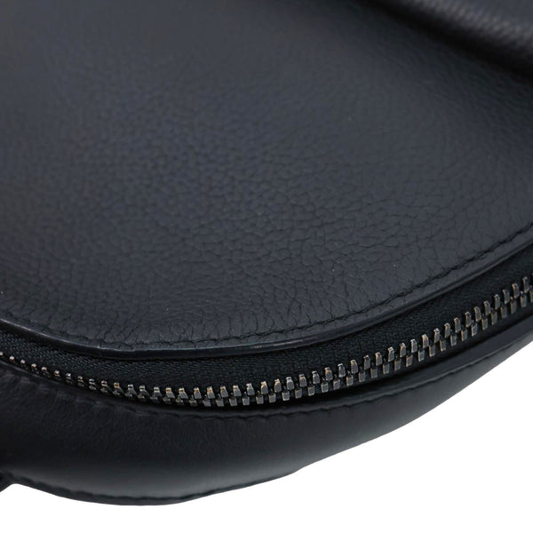 LOUIS VUITTON Pilot Sling Grained Calfskin Leather Backpack Bag Black