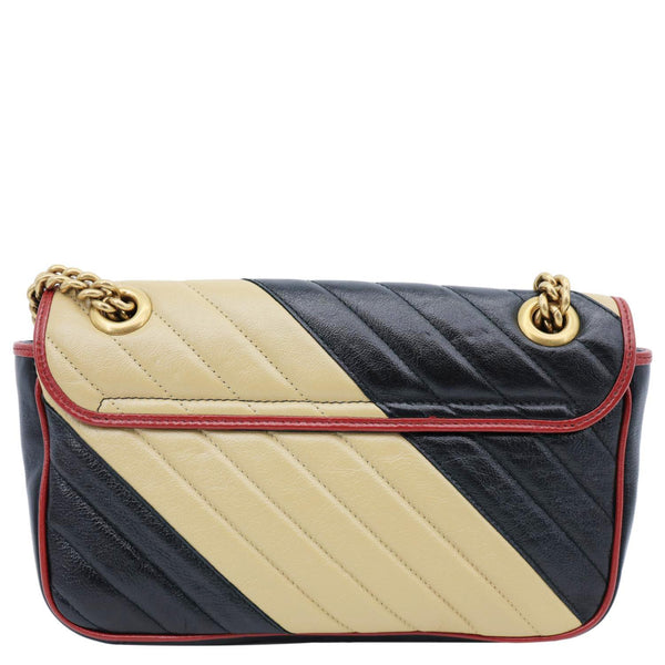 GUCCI GG Marmont Medium Matelasse Chevron Leather Crossbody Bag Beige 443497