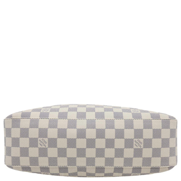 LOUIS VUITTON Slouchy PM Damier Azur Hobo Bag Rose Ballerine