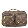 LOUIS VUITTON Utility Monogram Canvas Crossbody Bag Brown