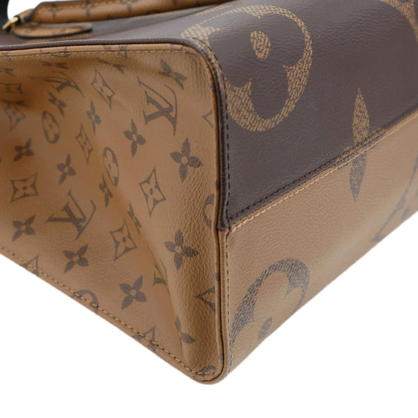 LOUIS VUITTON Onthego MM Reverse Monogram Giant Canvas Tote Bag Brown