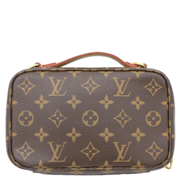 LOUIS VUITTON Utility Monogram Canvas Crossbody Bag Brown