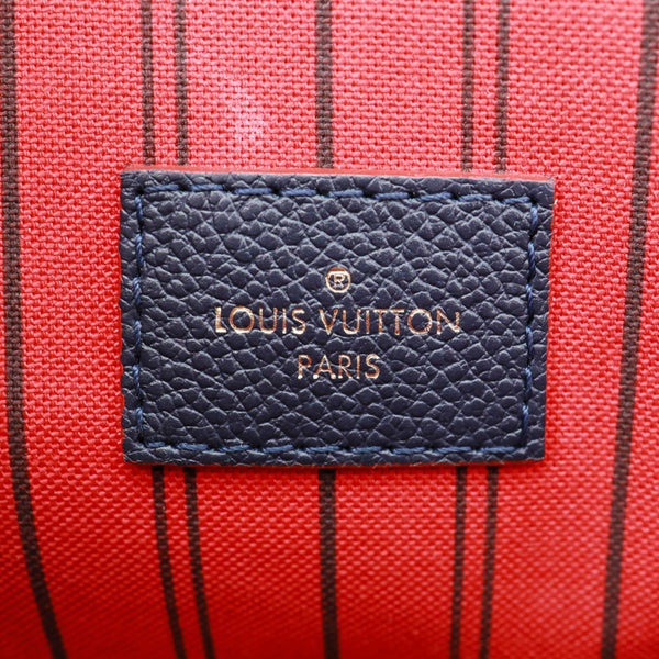 LOUIS VUITTON Metis Pochette Empreinte Leather Crossbody Bag Navy Blue