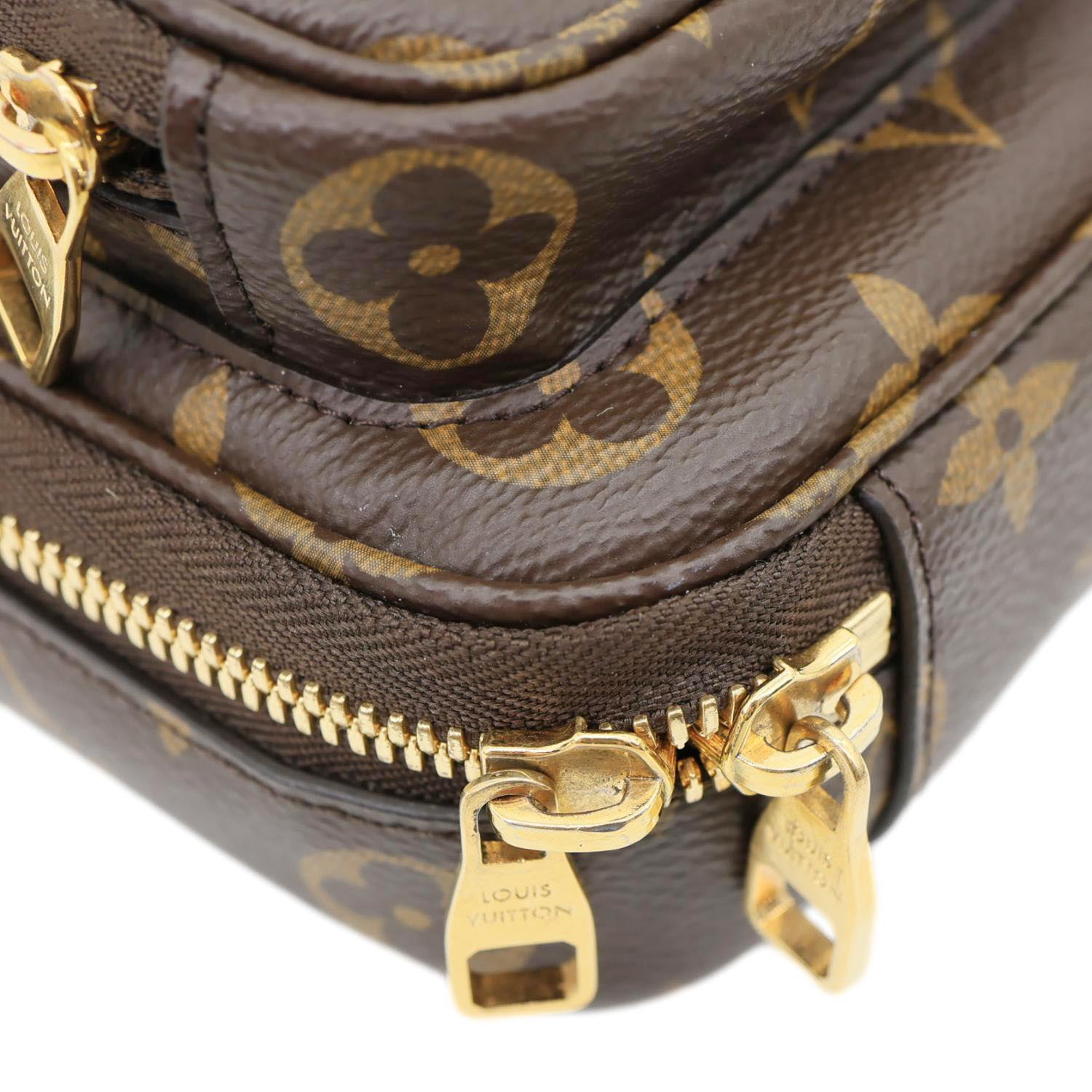 LOUIS VUITTON Utility Monogram Canvas Crossbody Bag Brown