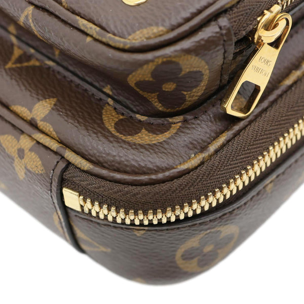 LOUIS VUITTON Utility Monogram Canvas Crossbody Bag Brown
