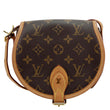 LOUIS VUITTON Tambourin Monogram Canvas Crossbody Bag Brown