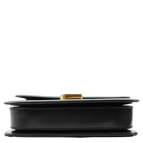 YVES SAINT LAURENT Solferino Striped Canvas Shoulder Bag Black