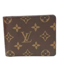 LOUIS VUITTON Marco Monogram Canvas Wallet Brown