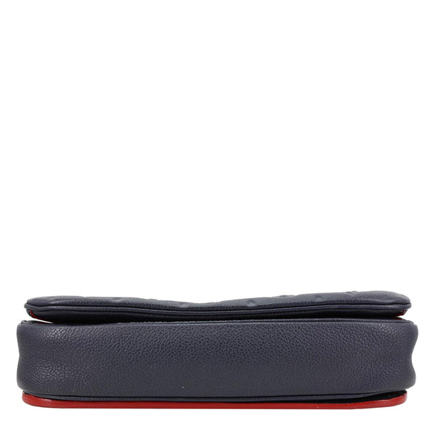 LOUIS VUITTON Metis Pochette Empreinte Leather Crossbody Bag Navy Blue