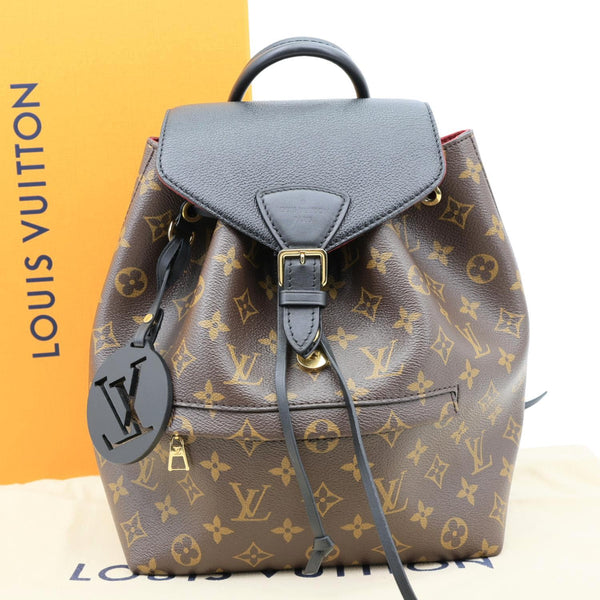 LOUIS VUITTON Montsouris NM PM Monogram Canvas Backpack Black