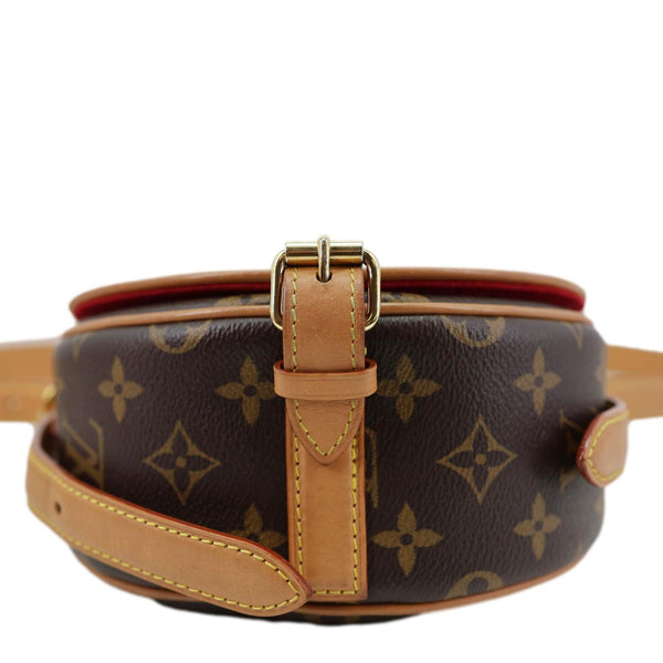 LOUIS VUITTON Tambourin Monogram Canvas Crossbody Bag Brown