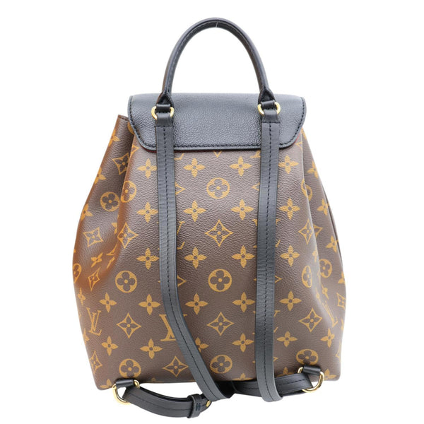 LOUIS VUITTON Montsouris NM PM Monogram Canvas Backpack Black