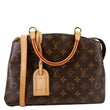 LOUIS VUITTON Petit Palais Monogram Canvas Shoulder Bag Brown