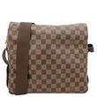 LOUIS VUITTON Naviglio Damier Ebene Messenger Bag Brown