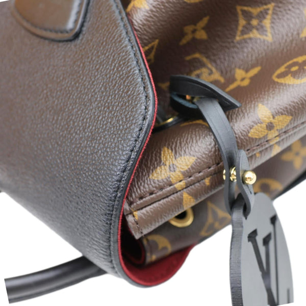 LOUIS VUITTON Montsouris NM PM Monogram Canvas Backpack Black