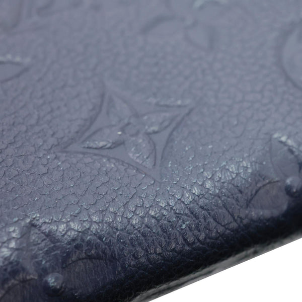 LOUIS VUITTON Metis Pochette Empreinte Leather Crossbody Bag Navy Blue