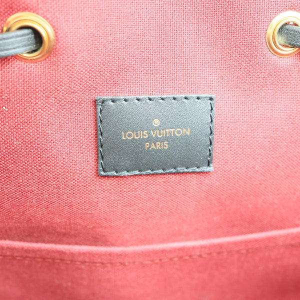 LOUIS VUITTON Montsouris NM PM Monogram Canvas Backpack Black