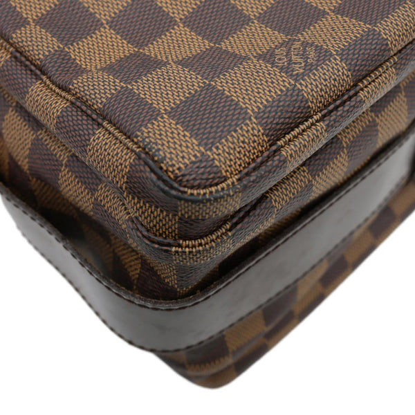 LOUIS VUITTON Naviglio Damier Ebene Messenger Bag Brown