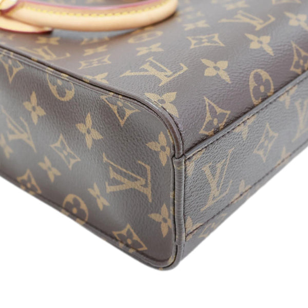 LOUIS VUITTON Sac Plat BB Monogram Canvas Crossbody Bag Brown