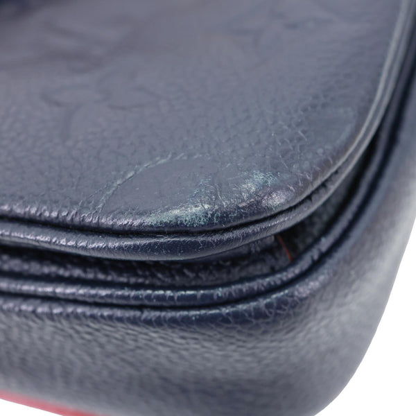 LOUIS VUITTON Metis Pochette Empreinte Leather Crossbody Bag Navy Blue