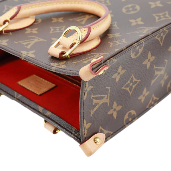 LOUIS VUITTON Sac Plat BB Monogram Canvas Crossbody Bag Brown