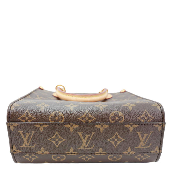 LOUIS VUITTON Sac Plat BB Monogram Canvas Crossbody Bag Brown
