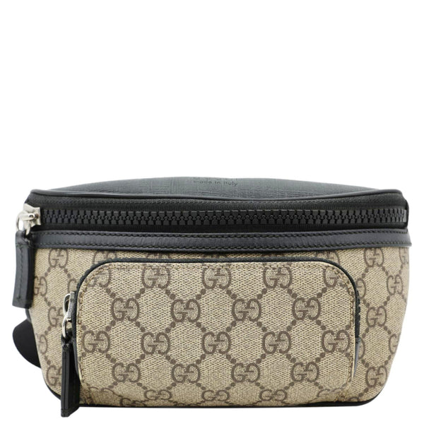 GUCCI GG Supreme Canvas Belt Bag Black 450946