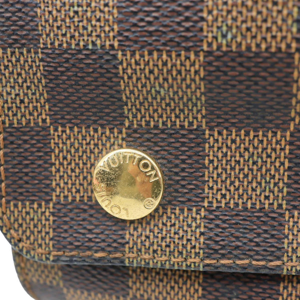 LOUIS VUITTON Naviglio Damier Ebene Messenger Bag Brown
