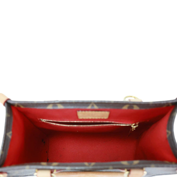 LOUIS VUITTON Sac Plat BB Monogram Canvas Crossbody Bag Brown