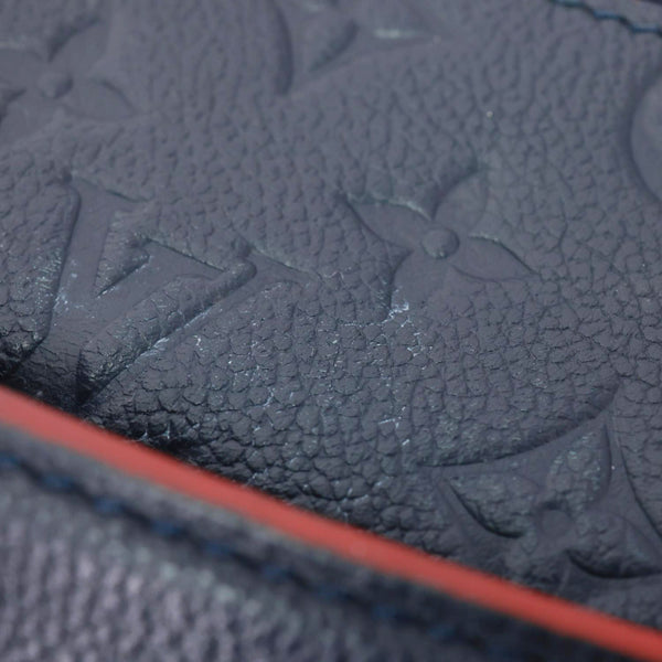 LOUIS VUITTON Metis Pochette Empreinte Leather Crossbody Bag Navy Blue