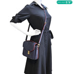 LOUIS VUITTON Metis Pochette Empreinte Leather Crossbody Bag Navy Blue