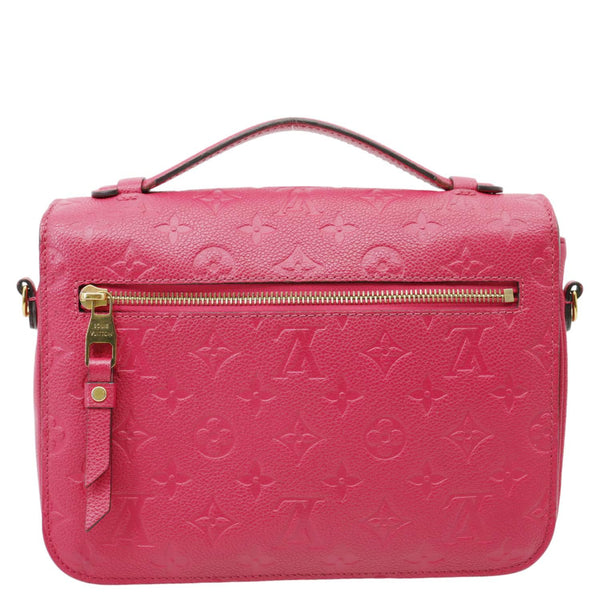 LOUIS VUITTON Metis Pochette Empreinte Leather Crossbody Bag Fuchsia