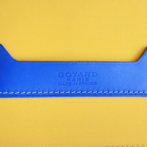 GOYARD Muse Vanity Case Monogram Chevron Canvas Shoulder Bag Blue