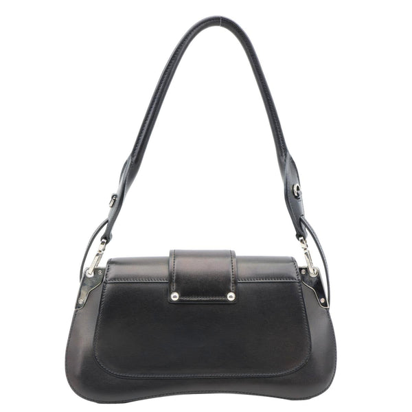 PRADA Sidonie Leather Crossbody Bag Black