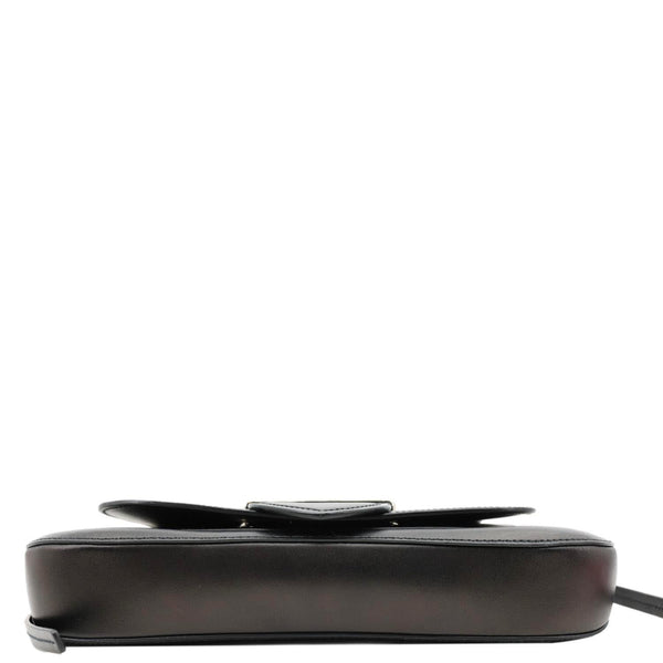 PRADA Sidonie Leather Crossbody Bag Black