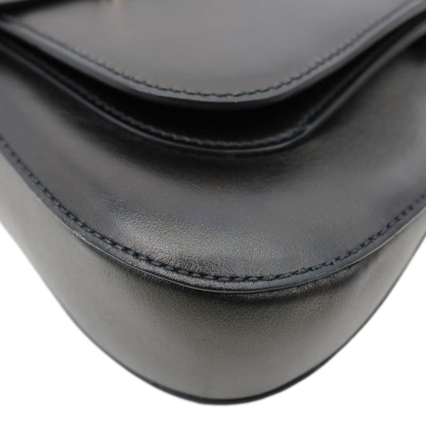 PRADA Sidonie Leather Crossbody Bag Black