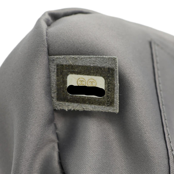 CHANEL Grand Shopping Quilted Caviar Leather Tote Bag Dark Grey