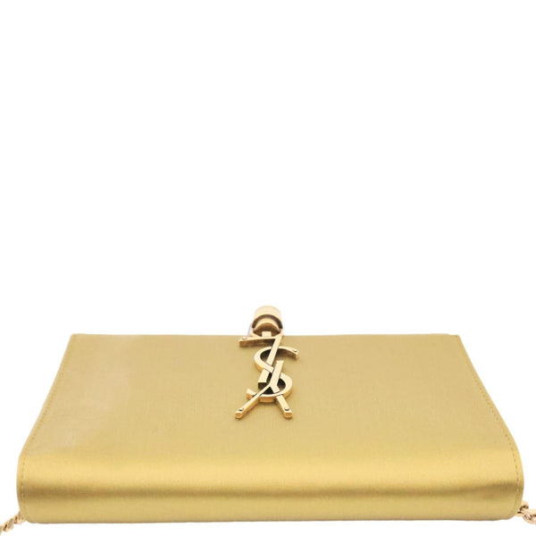 YVES SAINT LAURENT Kate Tassel Satin Chain Crossbody Bag Gold