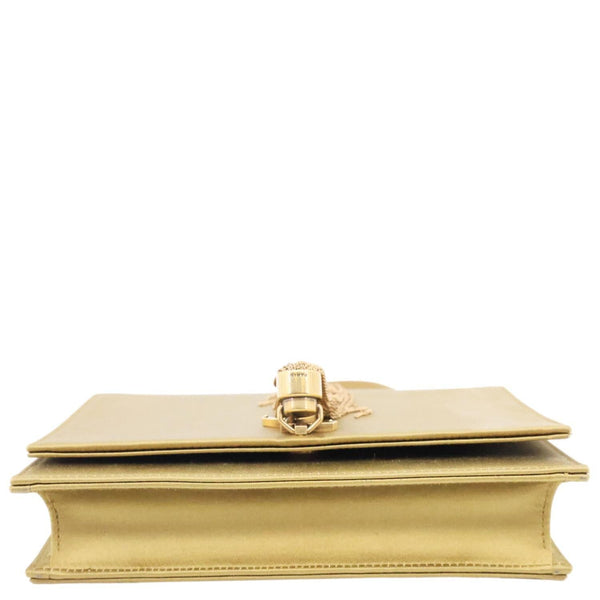 YVES SAINT LAURENT Kate Tassel Satin Chain Crossbody Bag Gold