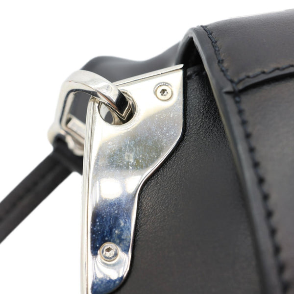 PRADA Sidonie Leather Crossbody Bag Black