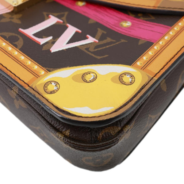 LOUIS VUITTON Summer Trunk Metis Pochette Monogram Canvas Crossbody Bag Brown