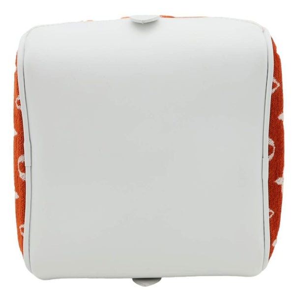 LOUIS VUITTON Match Square Monogram Jacquard Velvet Tote Bag Orange