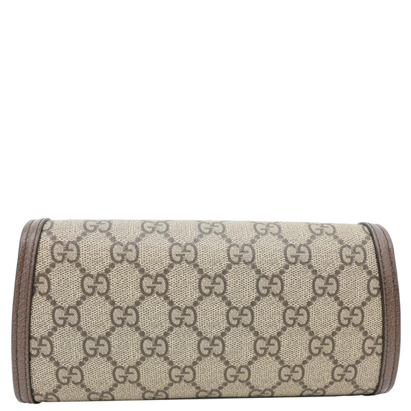 GUCCI Blondie Continental Dollar GG Supreme Canvas Chain Wallet Beige 725215