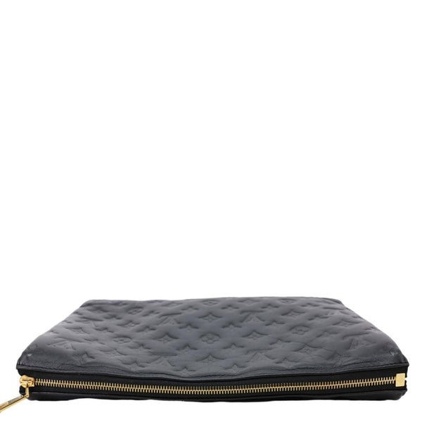 LOUIS VUITTON Coussin MM Monogram Embossed Leather Shoulder Bag Black