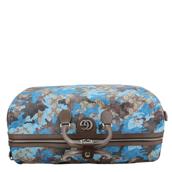 Gucci GG Marbled Large Duffle Bag Blue