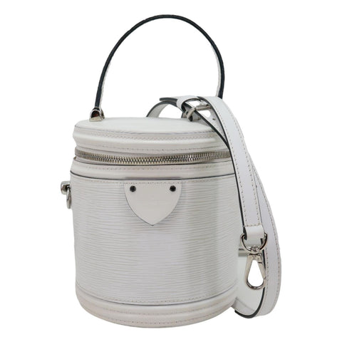 LOUIS VUITTON Cannes Epi Leather Vanity Bag White