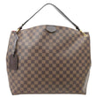 LOUIS VUITTON Graceful MM Damier Ebene Hobo Bag Brown